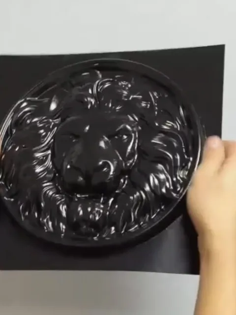 Plastic mold for concrete and gypsum "Lion" DIY 10,62"10,62"1,57 in