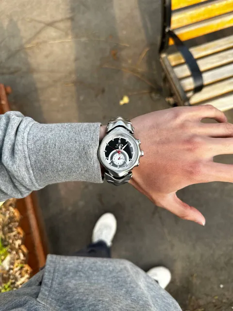 （s）OAKLEY JADGE メタルバンド 腕時計Y2K JADGE Oakley Y2K retro watch - black dial, original 90's