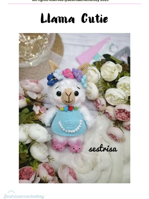 Llama Cutie PDF crochet pattern