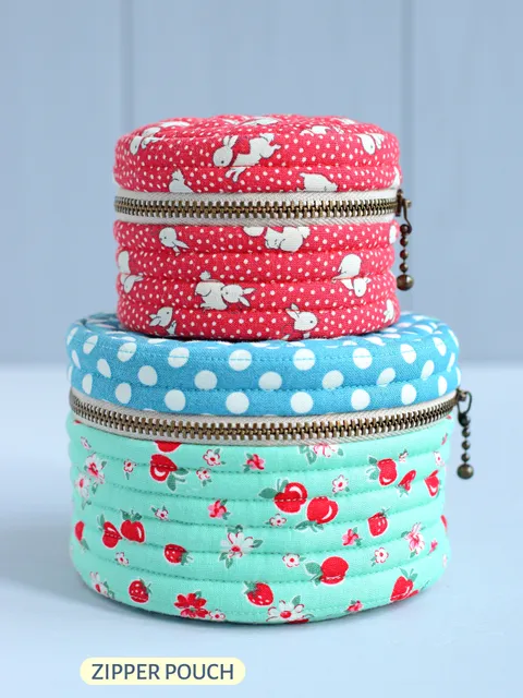 PDF Round Pouch in Two Sizes Sewing Pattern