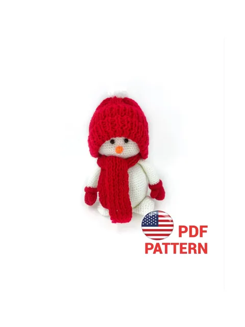 Crochet PATTERN Snowman