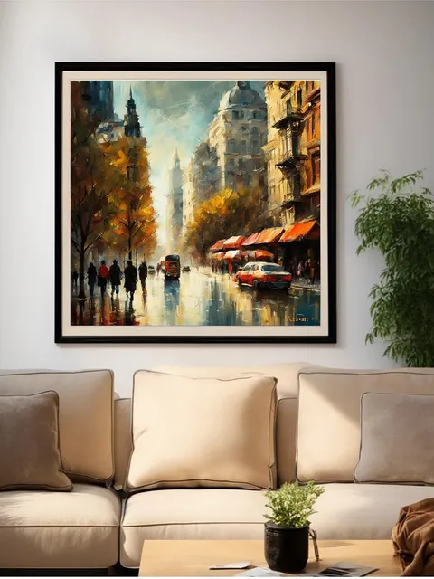Cityscape /digital art illustrations. Home Decor