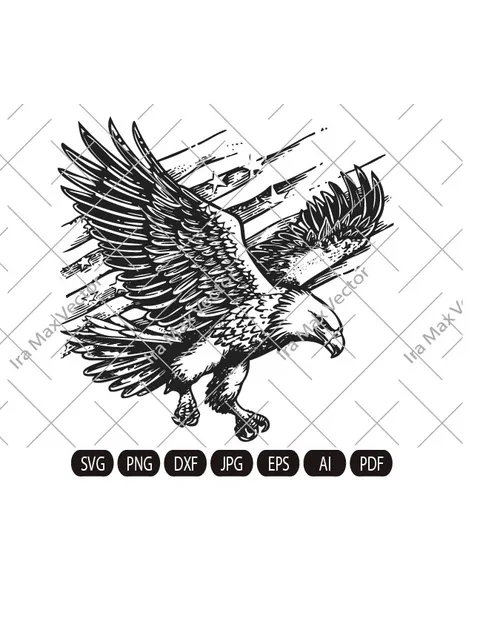Eagle and American flag Svg, Eagle Attacks Svg, Eagle USA Svg, American Eagle Svg, Eagle detailed, Eagle Shirt, Eagle flying