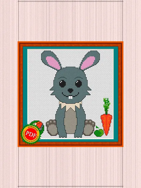 Hare Cross Stitch Pattern | Enchanting Hare Cub Chart
