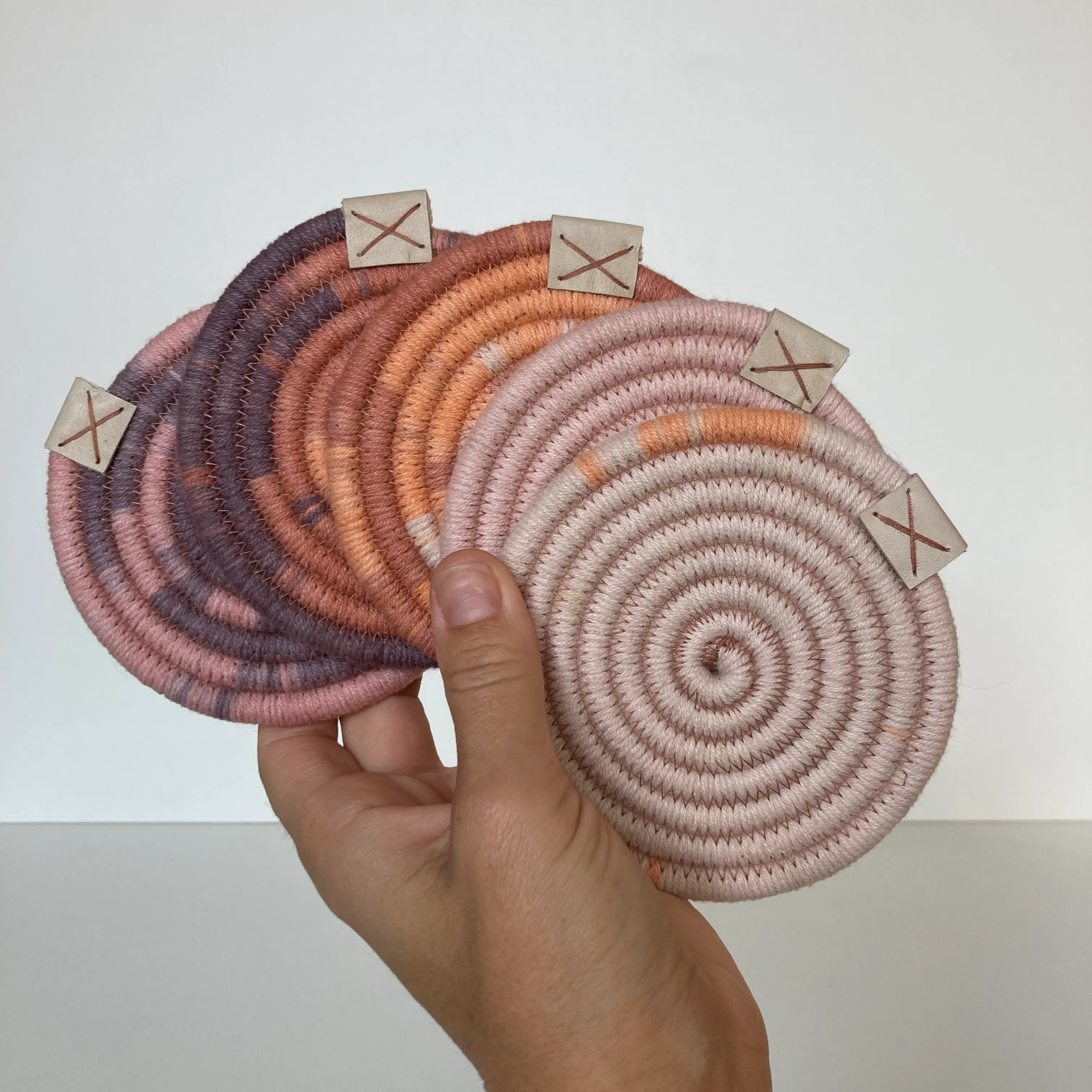 Colorful coaster Rope coaster Set of 5 coasters $35.00 | Buy online ...