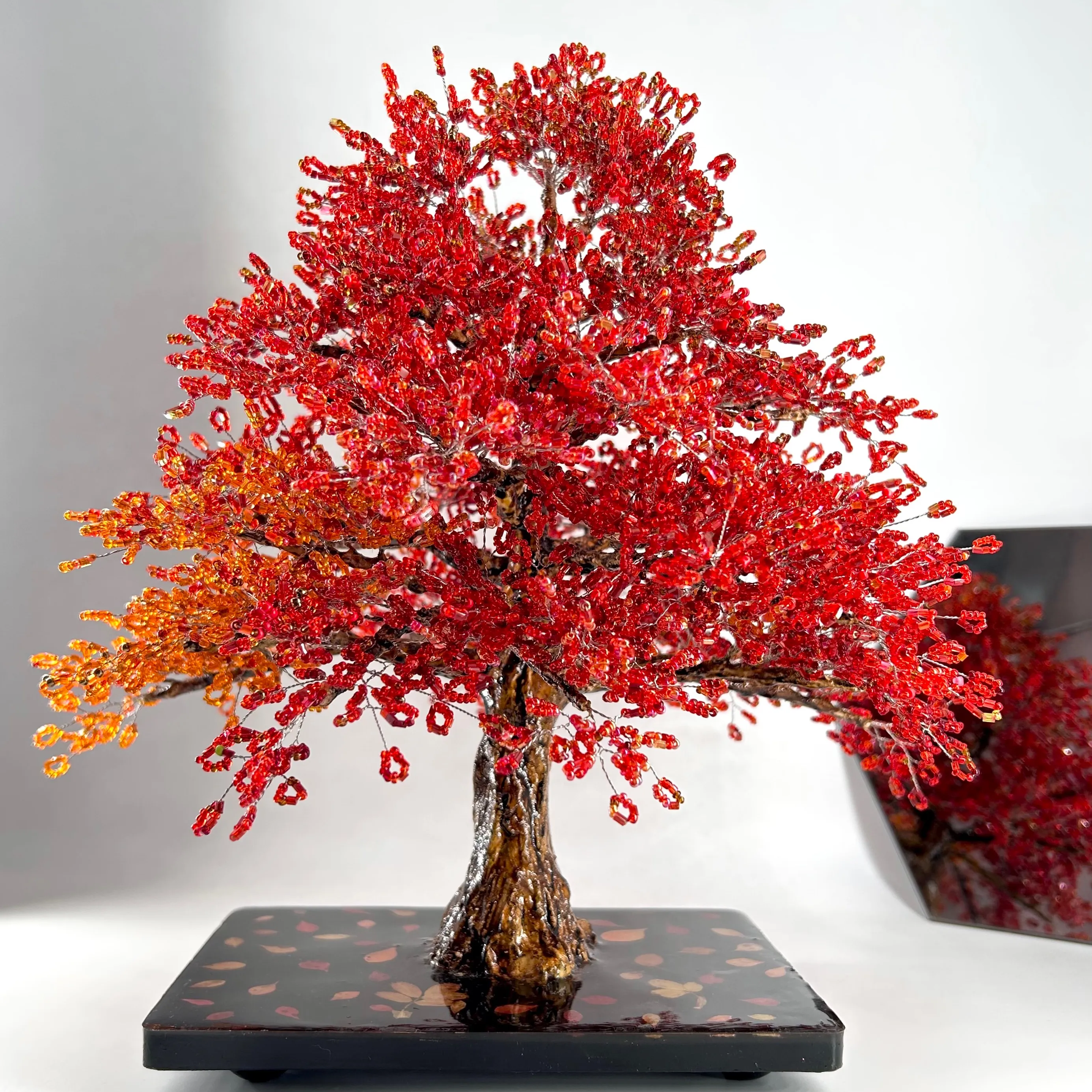 Decorative Handmade Tree Handmade beaded maple tree | tree ornament | exclusive realistic ...