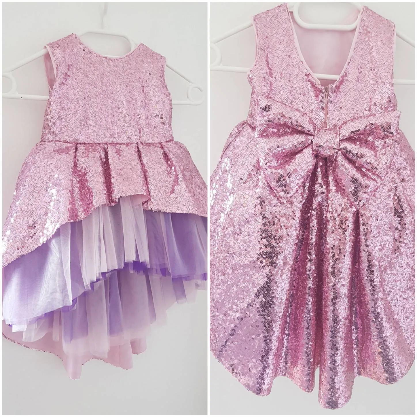 Pink Dress, Unicorn Dress, Baby Girl Dress, Sequin Dress, Tutu Dress