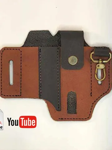 Leather EDC Pouch Belt Case Pattern, Leather Belt Organizer, Leather Multitool Sheath, Leatherman Sheath, Multitool Pouch, PDF Fast&Easy. $7.00