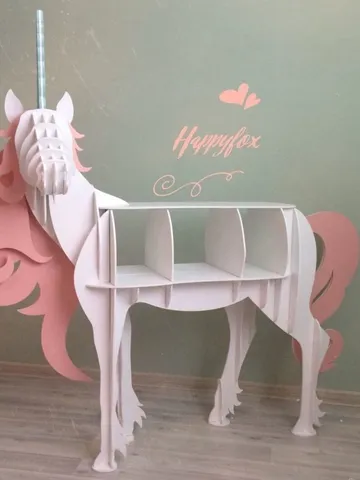Digital Template Cnc Router Files Cnc Shelf Unicorn Files for Wood Laser Cut Pattern $6.50