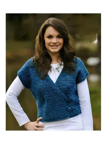 Vest crochet pattern, cardigan crochet pattern , women summer waistcoat pdf instant download $6.68