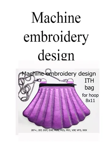 In the hoop bag embroidery design Bag ITH $4.20
