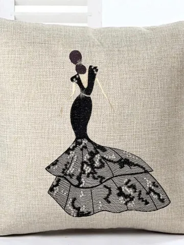 Digital Machine Embroidery Design fashion lady embroidery pattern digital embroidery patterns embroidery motif home and clothing decor $5.77