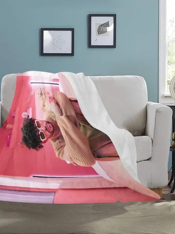 Bad Bunny Blanket Lightweight Soft Microfiber Fleece $42.00