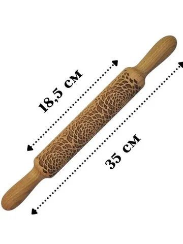 Original Rolling pin for cookies and plasticine, gingerbread, deep drawing, handmade $55.00
