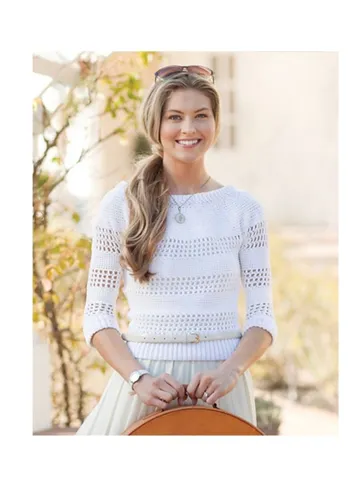 Sweater crochet pattern, sweater pdf women ladies summer sweater pattern instant download $6.68
