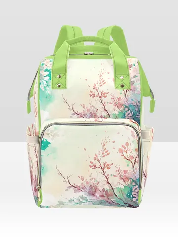 Spring Watercolor Style Diaper Bag Backpack $83.00