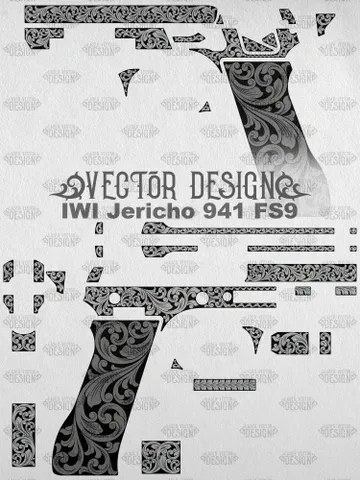 VECTOR DESIGN IWI Jericho 941 FS9 Scrollwork $100.00