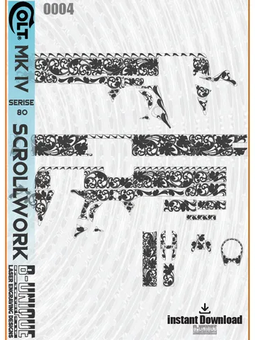 Colt MK IV Series 80 Scrollwork