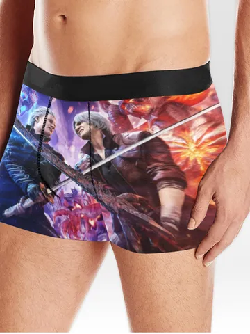 Dante vs Vergil Devil May Cry Boxer Briefs Underwear $45.00