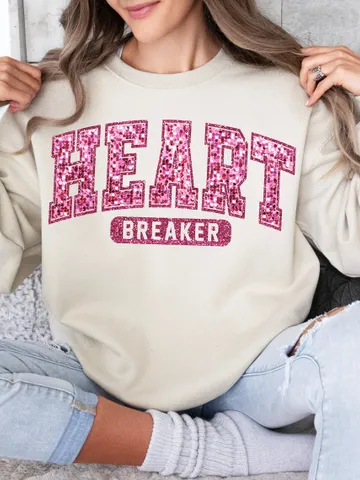 Faux Glitter, Heartbreaker Varsity Png, Valentine Vibes, Sublimation Design, Valentine Shirt, Heart Love, Digital xoxo retro, trendy vday $3.34