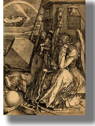 Melancholy by Albrecht Durer. Allegory art print. $21.00