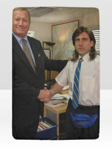 Michael Scott Meme Office Blanket Lightweight Soft Microfiber Fleece $54.00