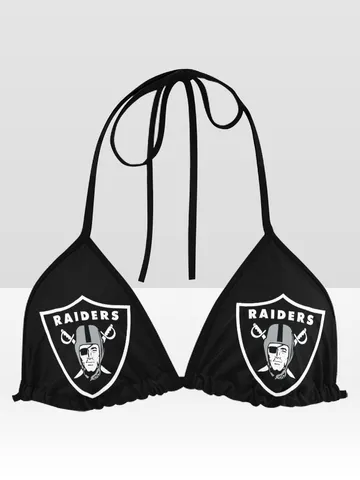 Raiders Bikini Swimsuit Top $48.00