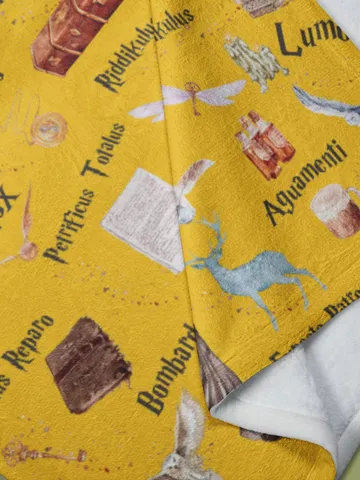 Wizarding World Baby Blanket; Magic School Baby Fleece Blanket Owl Key Magic World Custom Wizard Blanket Gift for Baby Minky Blanket WBB12 $61.69