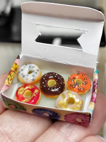 Donut, food scale 1 12, dessert for dolls, doll house, dessert, mini food, miniature food, food for dolls, mini food $14.00