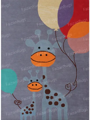 Giraffe Hand Tufted Rug 100% Wool For Living Room, Bed Room, Kids Room In Any Size 10x14,10x12,9x12,8x10,6x9,5x8,4x6 $249.00