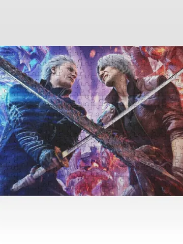 Dante vs Vergil Devil May Cry Jigsaw Puzzle Wooden $36.00