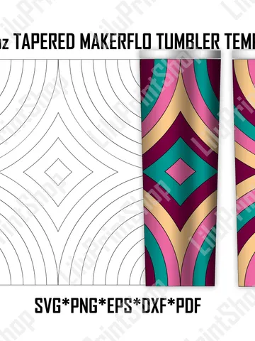 Boujee X tumbler template 20oz Skinny svg 20oz svg Burst template svg 20oz tapered Makerflo Tumbler svg Tangram tumbler svg Boujie X tumbler $2.71