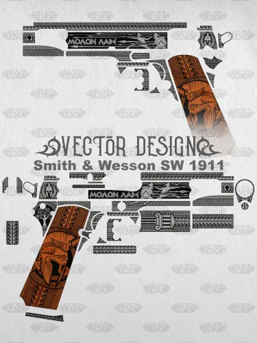 VECTOR DESIGN Smith & Wesson SW 1911 Molon labe $130.00