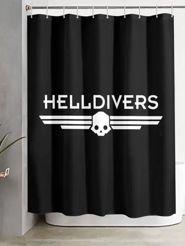 Helldivers game Shower Curtain $48.00