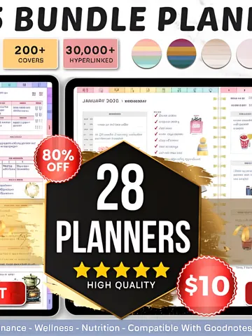 2025 Bundle Digital Planner, Goodnotes $0.00