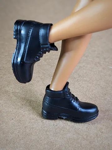 Classic black hiking boots for 1/6 scale male dolls $18.00