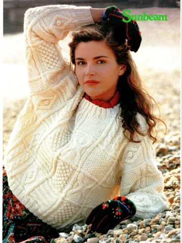 Sweater pattern, aran cable sweater chunky bulky sweater women ladies cardigan pattern pdf instant download $6.68