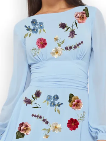 Set of spring flowers with 3D elements Floral pattern Flower machine embroidery design 3D floral motif 3D flowers digital pattern clothing $16.17