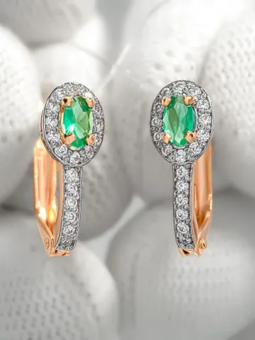 Earrings Silver gold plated 925 assay value with quartz and agate $85.00