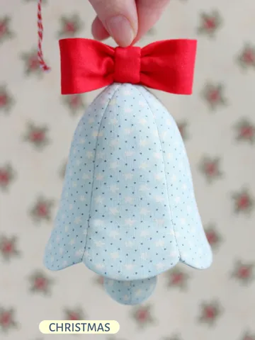 PDF Christmas Bell Ornament Sewing Pattern $5.00