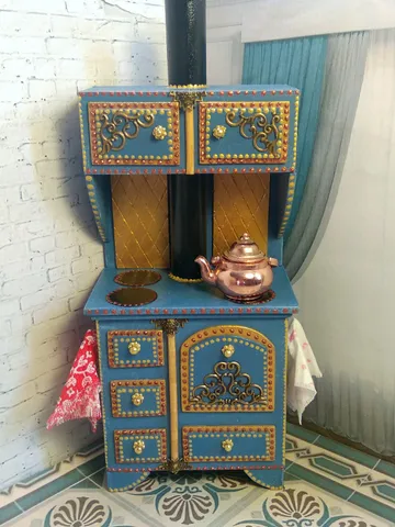 Dollhouse stove for cooking.1:12 scale. $75.00