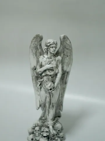 Angel Statue with Skulls and Wings | Angel Statues for Cemetery | Gothic Angel | Scary Statue $227.53
