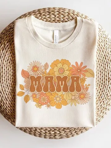 Floral Mama PNG-Sublimation Design Download-Mama sublimation, mom png, retro mama png, summer mama png, spring mama png, vintage mama png $2.78