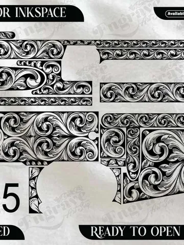 AR15 Scroll Design,lasercut,laserengraving,fiberlaser,engravingfiles $60.00