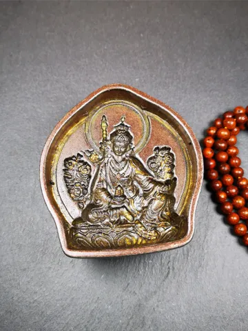 Guru Rinpoche Tsa Tsa Mold,9cm Padmasambhava Mould,Gandhanra Handmade Tibetan Buddha Tsha Tsha Mould Statue For Making Clay Statue $69.99