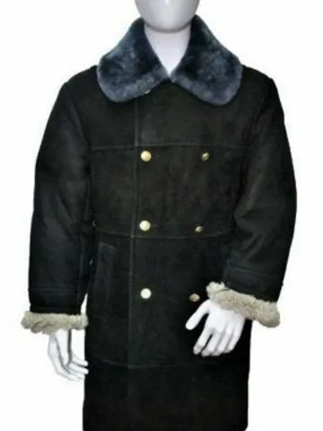 Military Surplus Soviet Military Vintage Bekesha Russian Bushlat Sheepsk $460.00