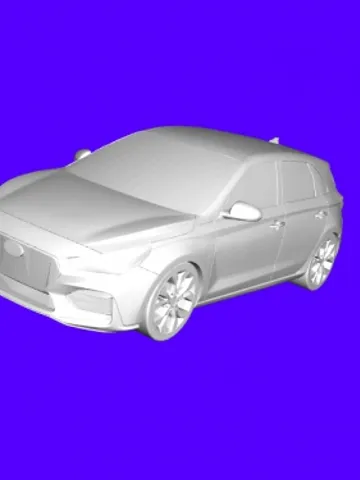 Beauty 1 3d Model Car STL 3D Printing Hyundai i30N $9.50