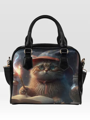 Wizard Cat Doing Magic Shoulder Bag $39.97