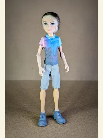 Handmade beige cotton shorts for 1/6 scale boy dolls $10.00
