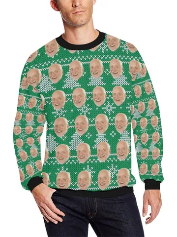 Ugly Christmas Sweater Custom Sweatshirt Men Women $44.97